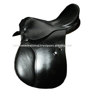 Wholesale English Treeless Horse Saddle for dressage for equestrian riding in black brown color