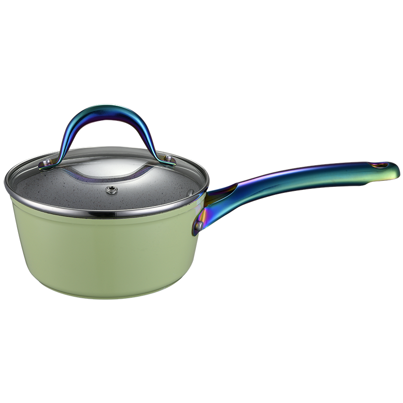 Ceramic Pots For Cooking Pot Set Non-stick Cookware Set Non Stick Pan Sartenes With Pvd Colorful Plated Handle