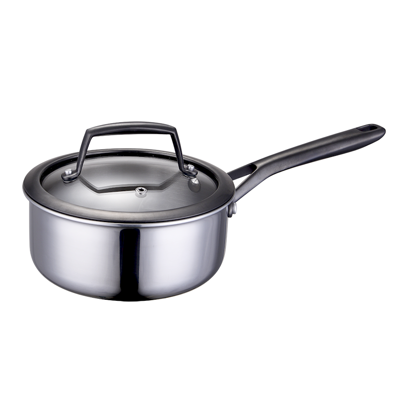 Titanium Plasma Uncoated Non-stick Try-ply Cookware Set Triply Stainless Steel 304 And 403 No Chemical Coating Cookware