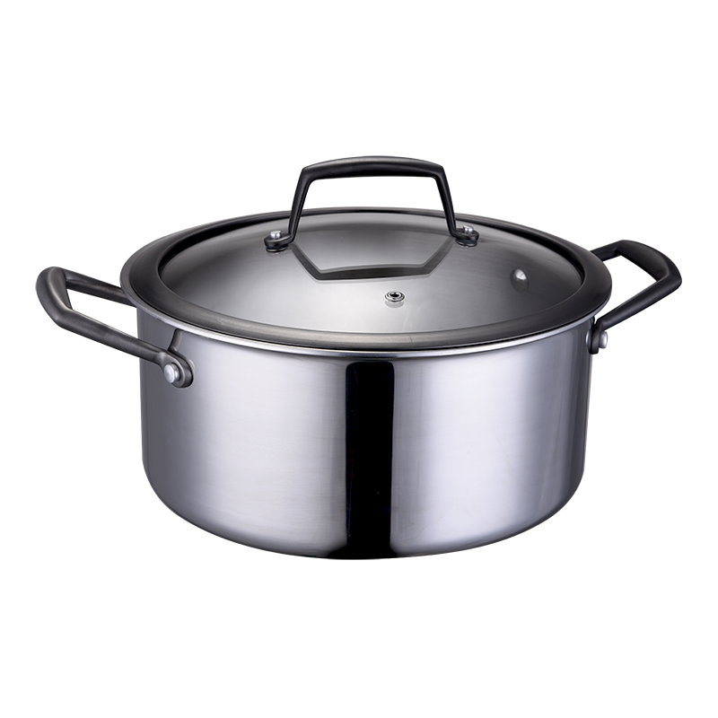 Titanium Plasma Uncoated Non-stick Try-ply Cookware Set Triply Stainless Steel 304 And 403 No Chemical Coating Cookware