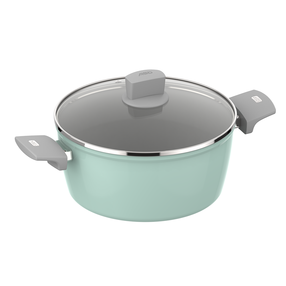 Green Pan Ceramic Cookware Kitchen Wear Cookware Set For Induction Cooking Pot Set Aluminum Pots And Pans