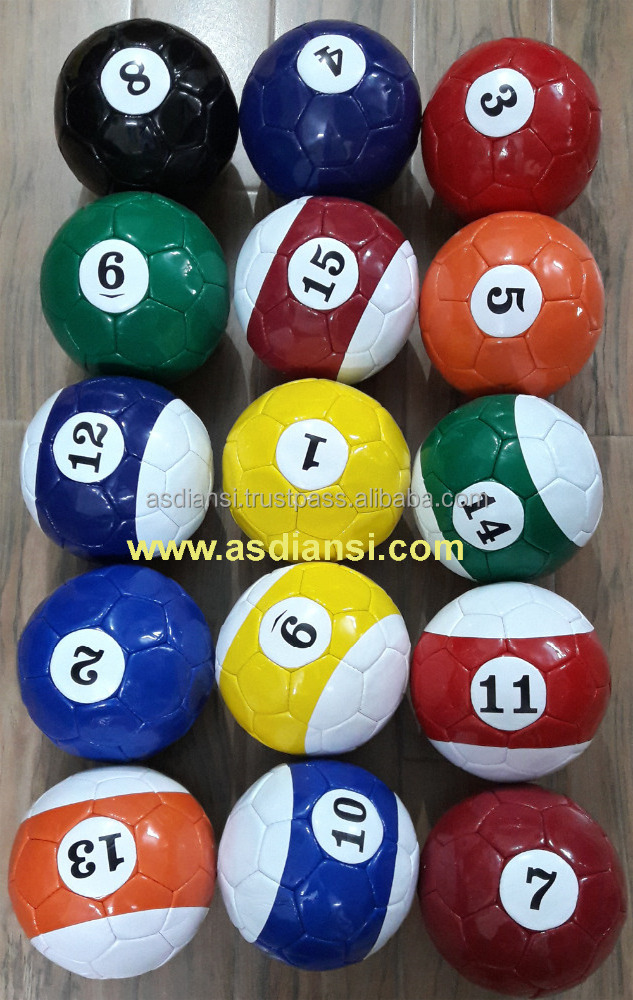 Complete set of snookball Billiard Soccer Balls footballs handball pool soccer ball Mini balls