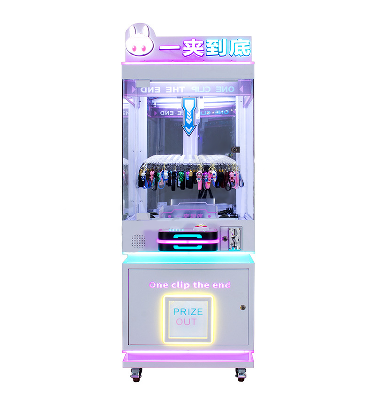 Hot sale new amusement park indoor coin prize vending machine clip prize gift claw game machine DIY kit