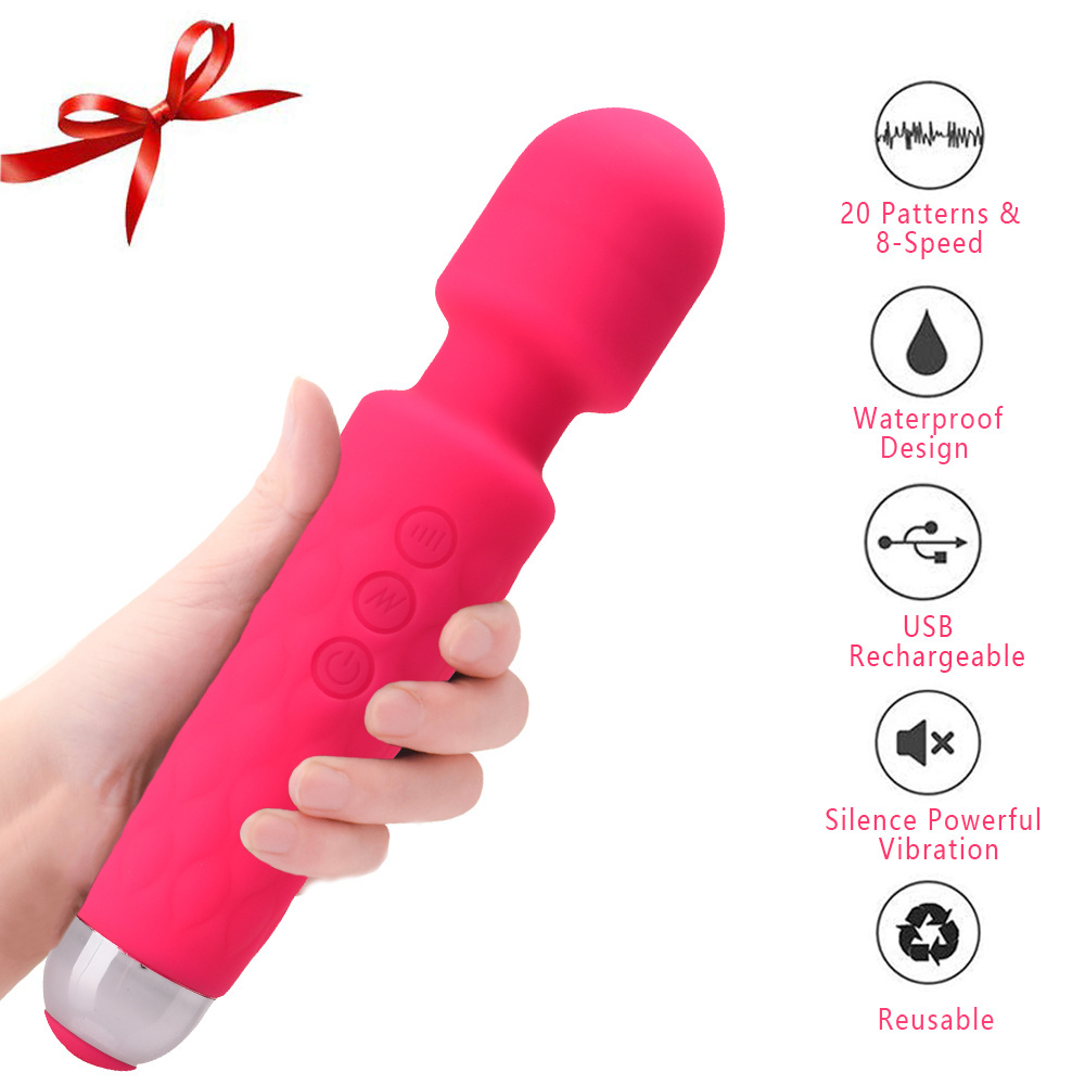 Hot Selling Silicone Held Electric Knee Foot Leg Back Neck Massager Products Vibrator Wand Massager