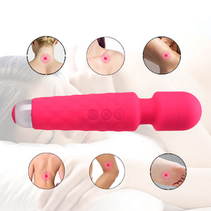 Hot Selling Silicone Held Electric Knee Foot Leg Back Neck Massager Products Vibrator Wand Massager