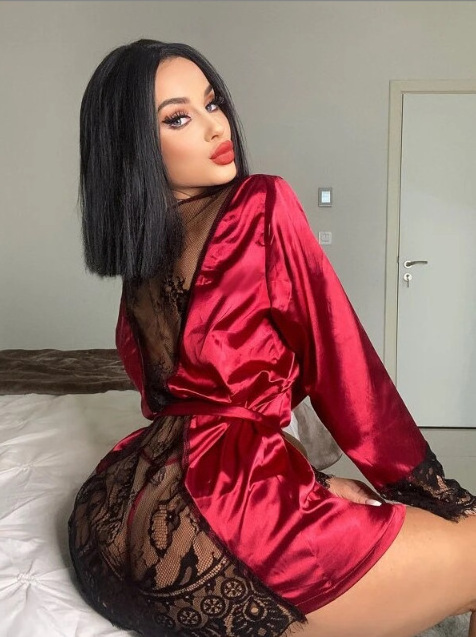 Private Women  Long Fur Robes Sheer Mesh Transparent Lace  Sexy Lingerie Set with Robe Women 2023