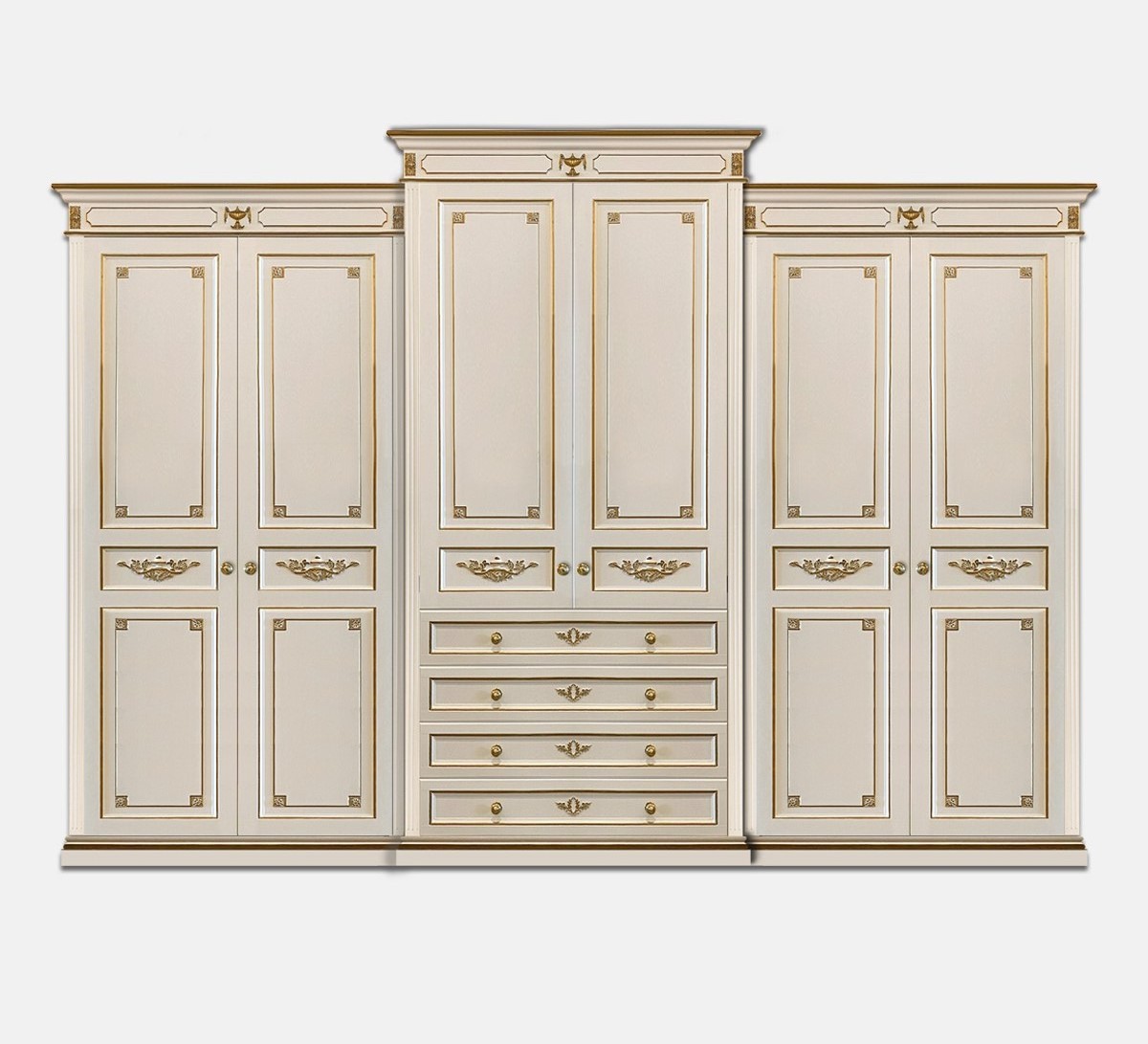 Best selling antique wardrobe bedroom furniture High quality furniture- French Clothes Storage Armoire