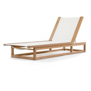 luxury sun lounger outdoor wood leisure chair patio poolside sun lounger