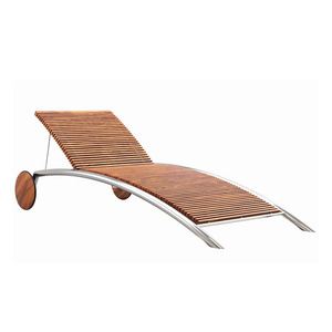 Luxury customized aluminum sunbed beach adjustable poolside lounge chairs