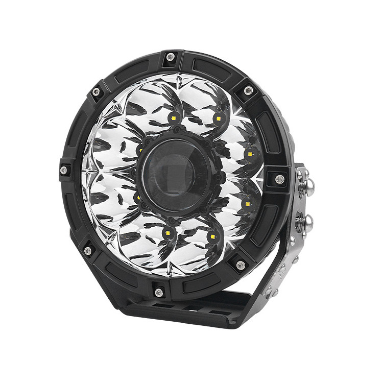 45W Laser Driving Light Car Laser Led Work Light 7 inch Round Headlight for Off-Road 4x4 vehicle