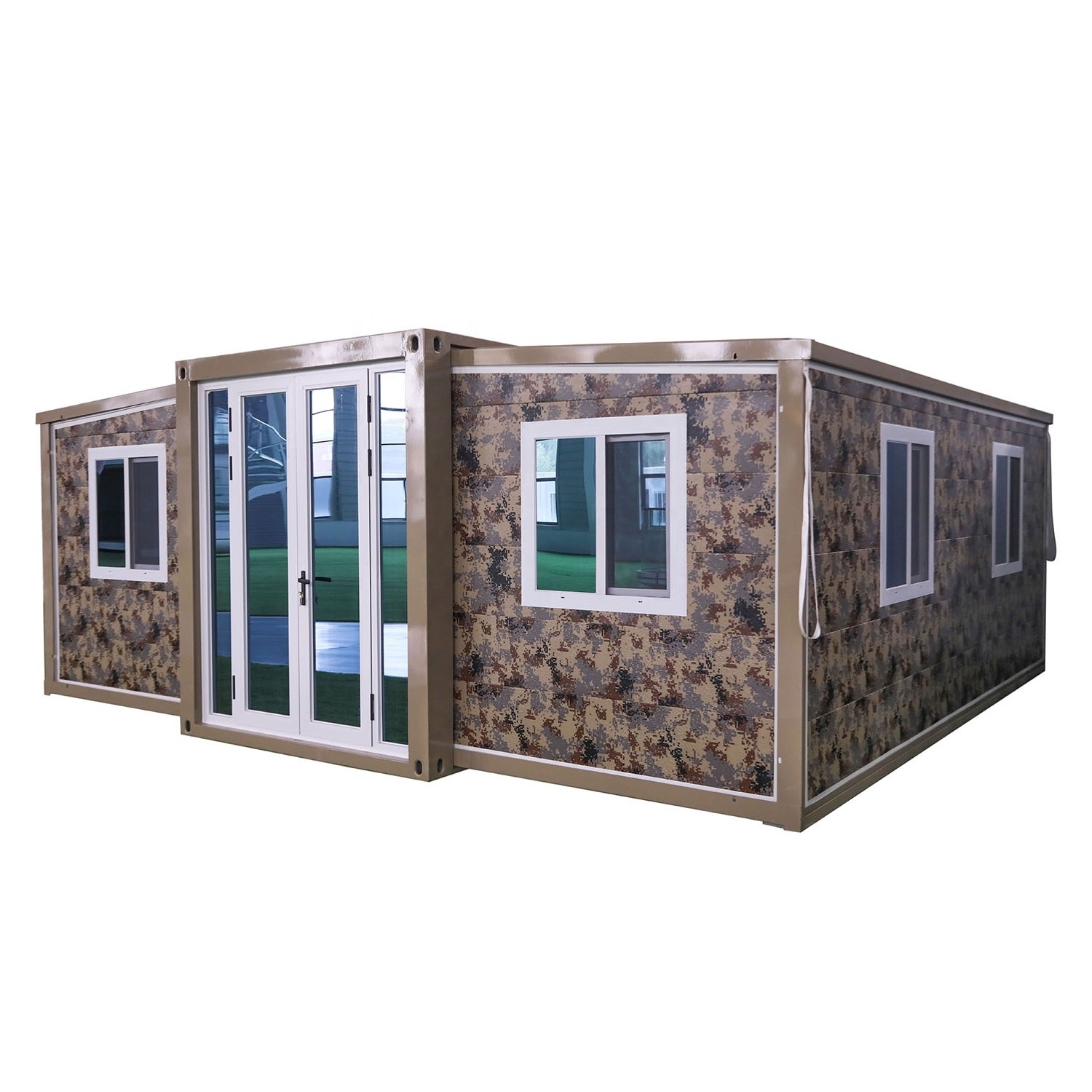 Predfabricated Container Homes Expandable Container House Two Bedroom Luxury 20FT Tempered Glass Modern Hotel 3 Years Asen