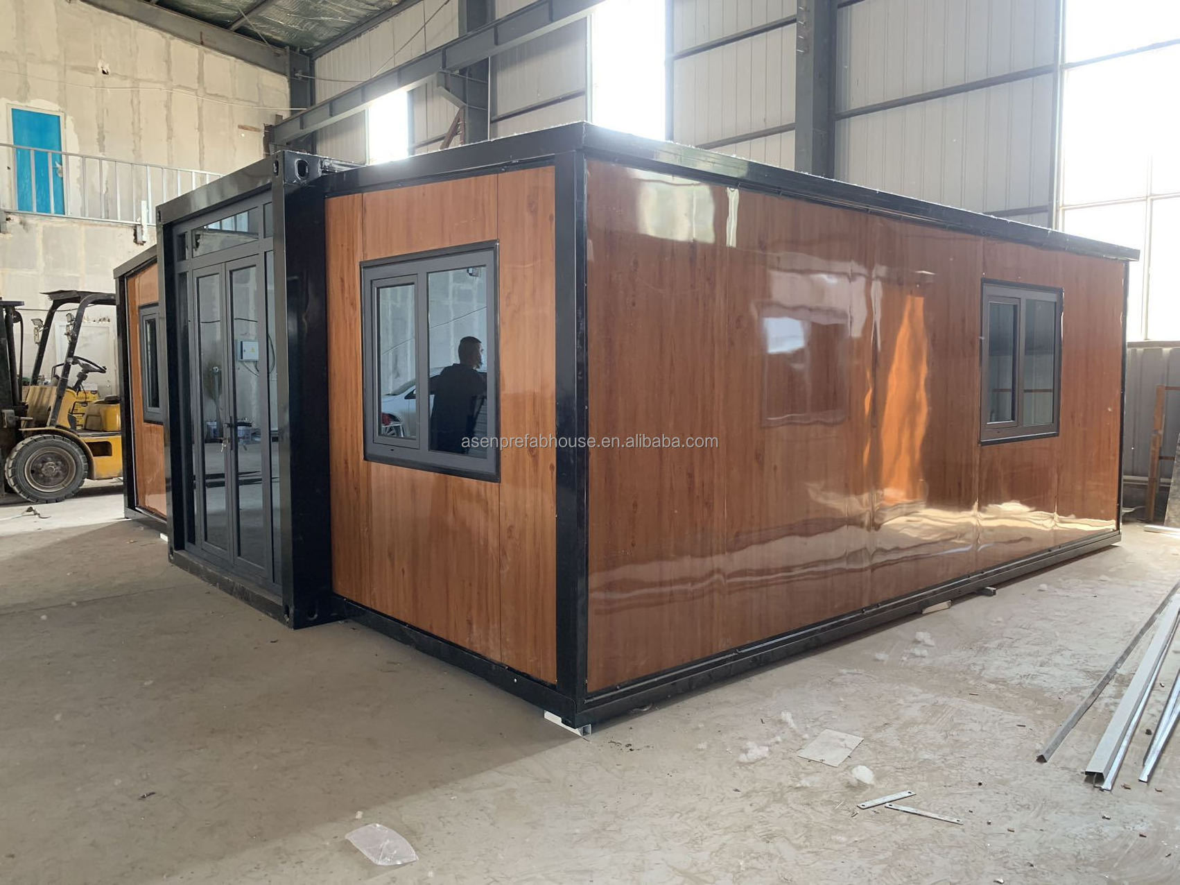 20/40FT Luxury Living 2/3 Bedroom Steel Villa Expanding Foldable Portable Mobile Homes Prefab Folding Expandable Container House