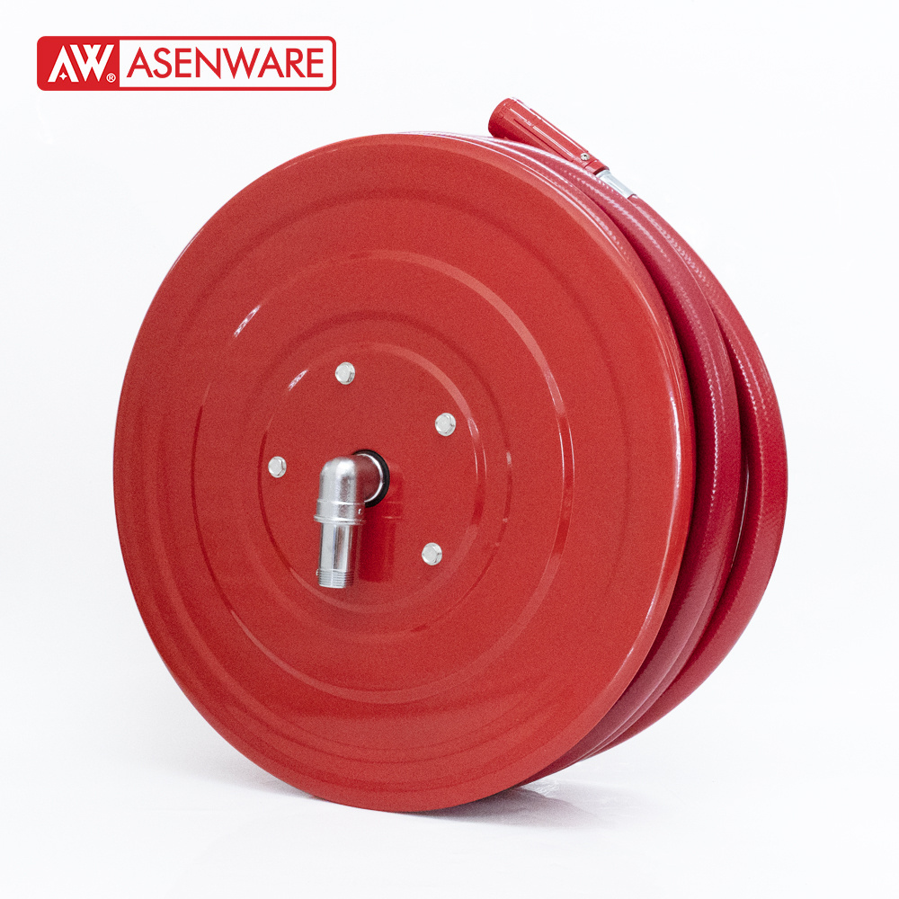 Manual Swing High Pressure  Fire Hose Reel  19mm/25mm Fire Hose With  Cabinet