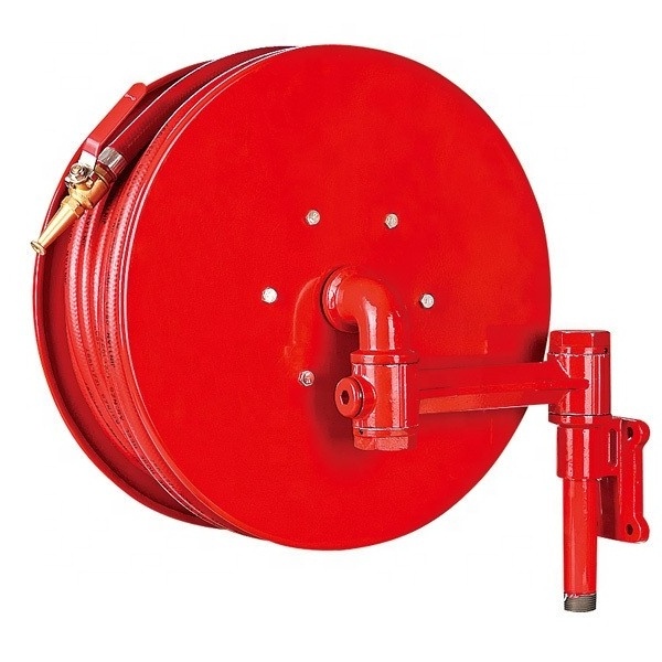 1 Inch Manual Swing Fire Hose Reel With 30M Rubber Hose