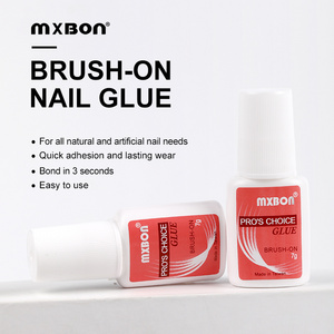 Wholesale Nail Glue OEM ODM Professional Super Fast Drying Brush On MxBon Nail Glue For Acrylic Nails Artificial Fingernails