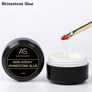 AS Rhinestones Glue Gel art Transparent Color Sticky nail Gel For Manicure rhinestone Jewelry Decorations charm Nail art Glue