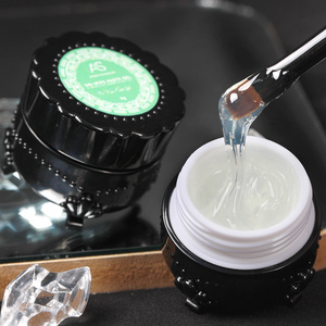 AS Nail functional glue paste gel buildering poly nail pvc Crystal glue 4-in-1 top coat charm mixing tips glue fiber gel