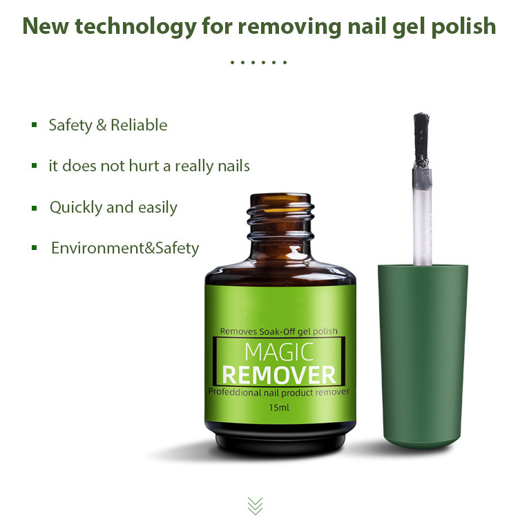 AS Professional Gel Nail Polish Remover Liquid Quickly And Easily Removes Burst Gel Magic Nail Polish Remover