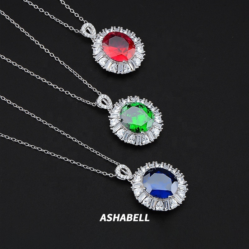 Wholesale luxury Jewelry 925 Sterling Silver 18k White Gold Plated Fashion Pendant Custom Shape Heart Star Angel Wings Necklace