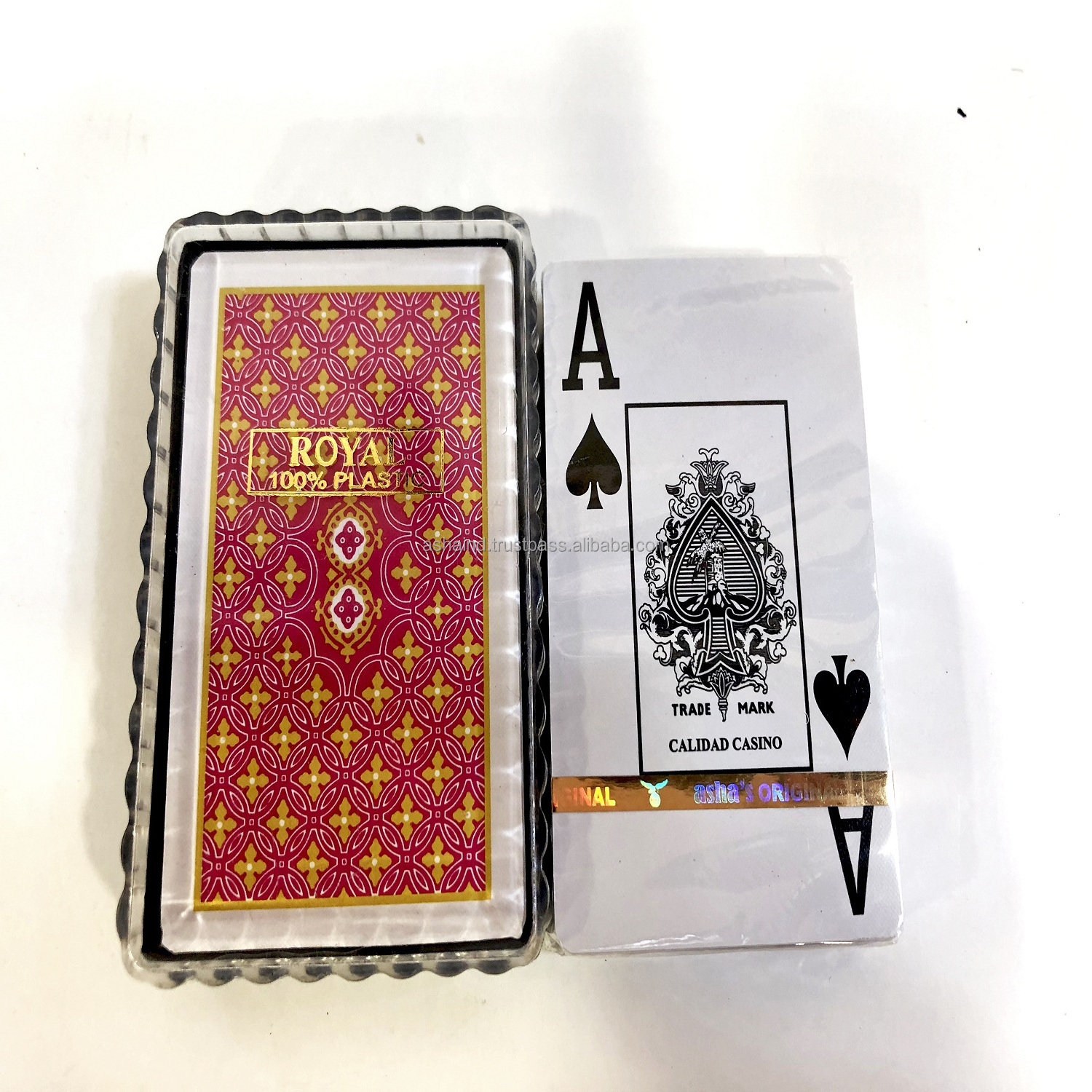 Customize Best Price Derby Deluxe Playing Card with Logo Plastic Cards in Plastic Box for Adult Students Playing