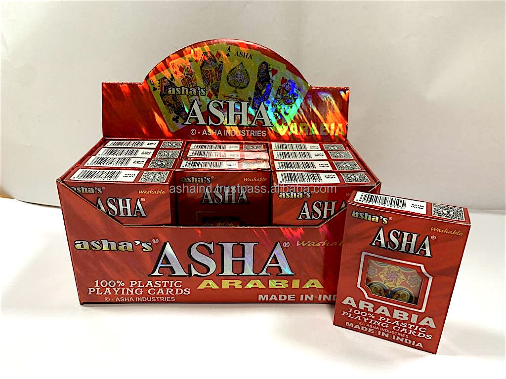 Factory Wholesale High Quality  casino poker A + Plus Plastic Playing Cards from Indian seller and manufacturer