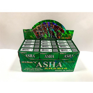 Factory Wholesale High Quality  casino Asha Arabia green Plastic Playing Cards  from Indian seller and manufacturer