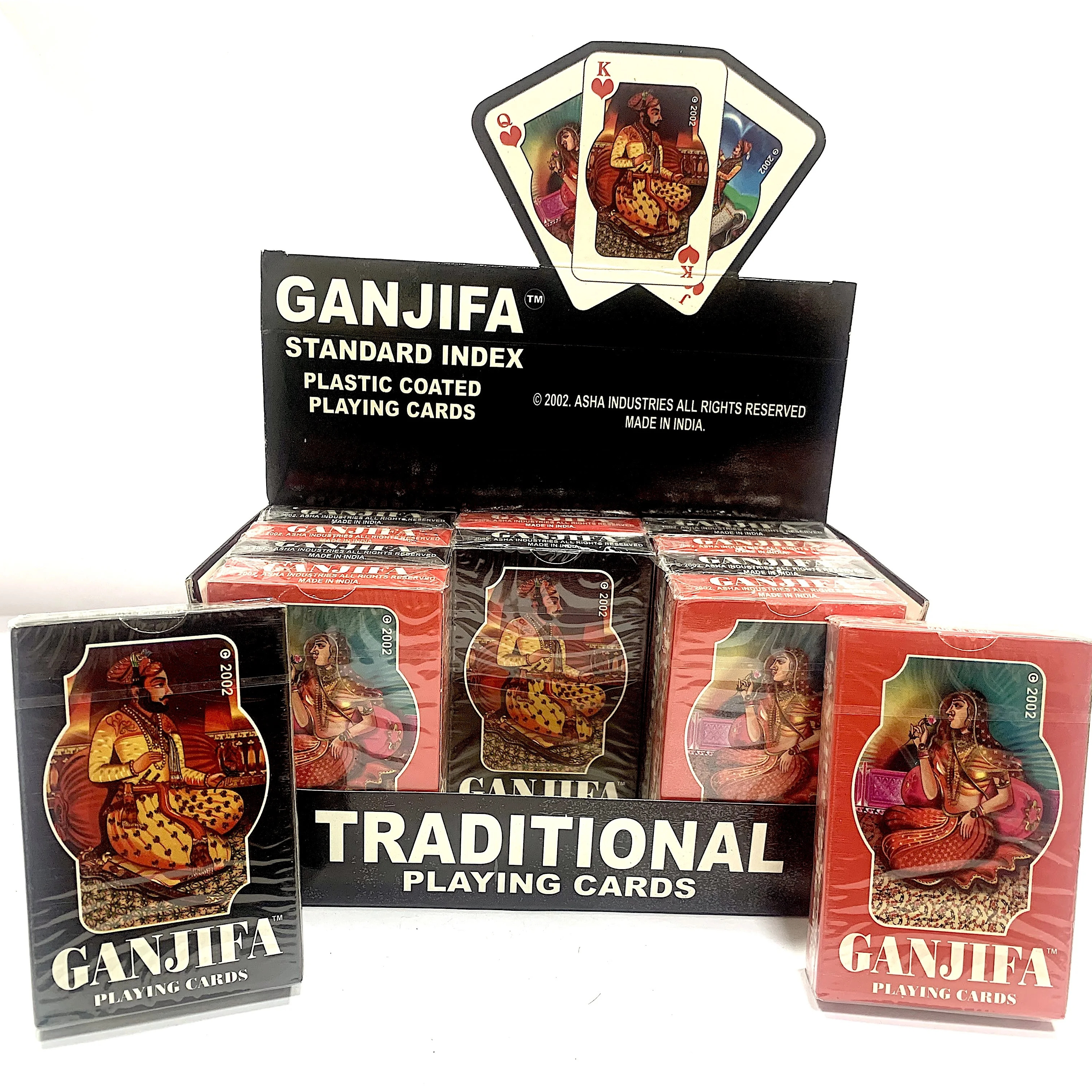 Original Factory Wholesale Custom Logo Ganjifa Traditional Poker Game Card Custom Paper Playing Cards