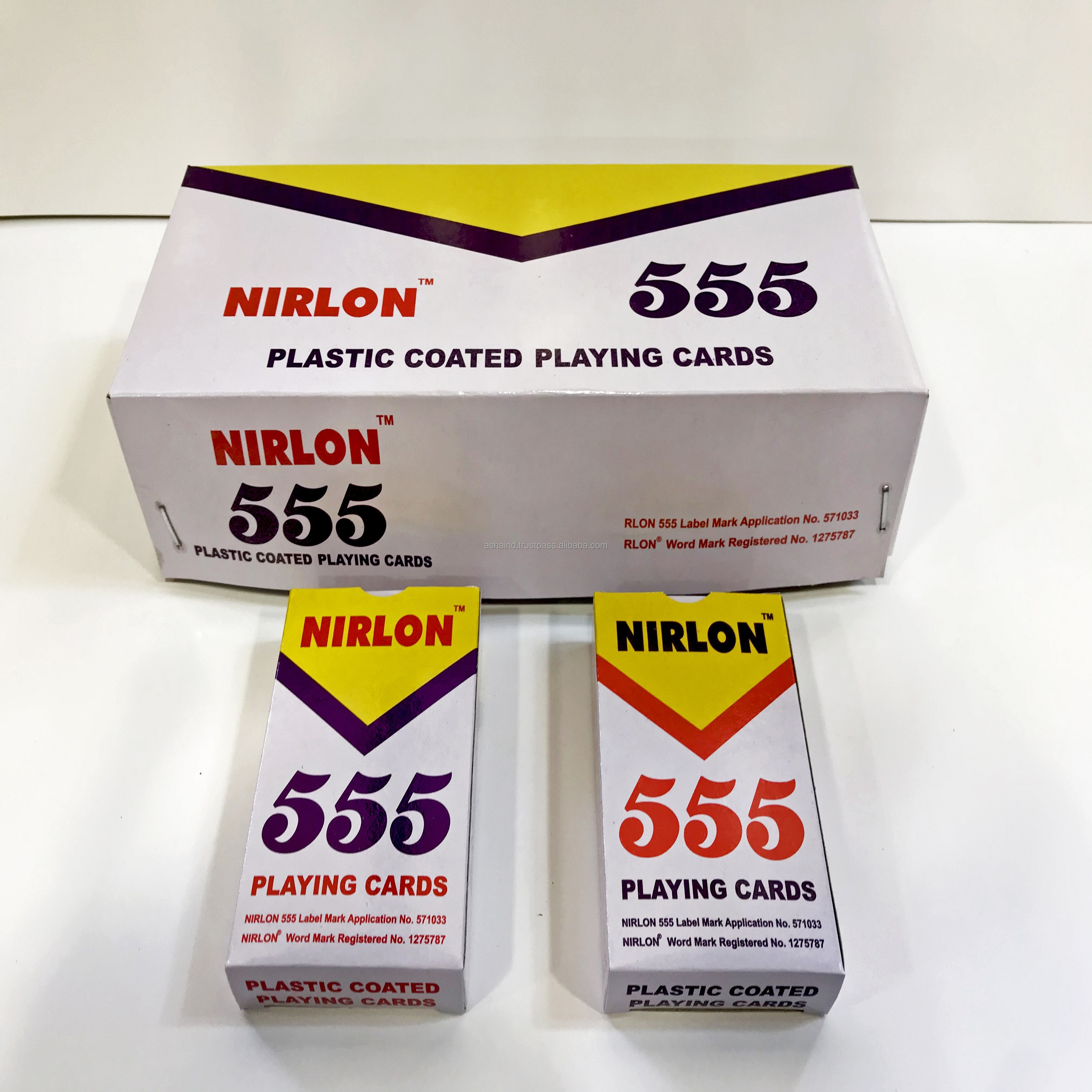 Custom Printed Nirlon 555 Playing Cards Hot Sale Gambling Playing Cards With Beautiful Design available in bulk