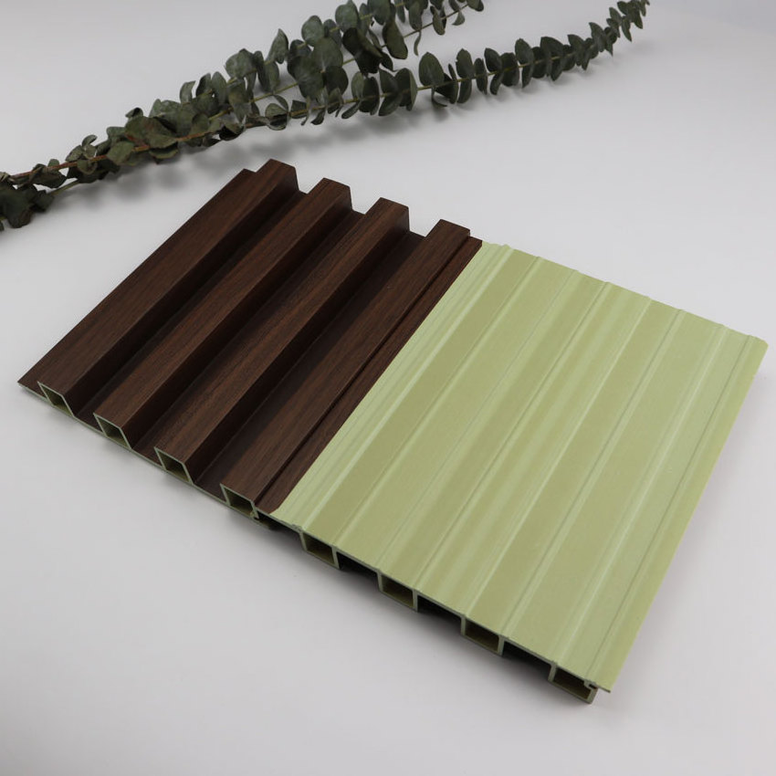 WPC wall panel 3d fluted interior wood indoor pvc decorative wpc wall panels