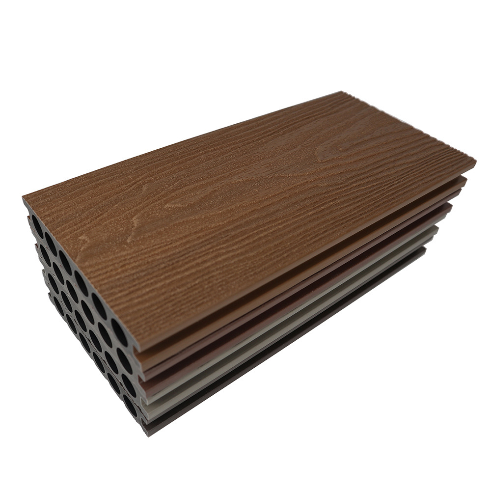 Low Moq Invisible Co-extrusion Wpc Decking Anti-slip Easy Install Grooved Co-extrusion Bpc Magnet Invisible Decking