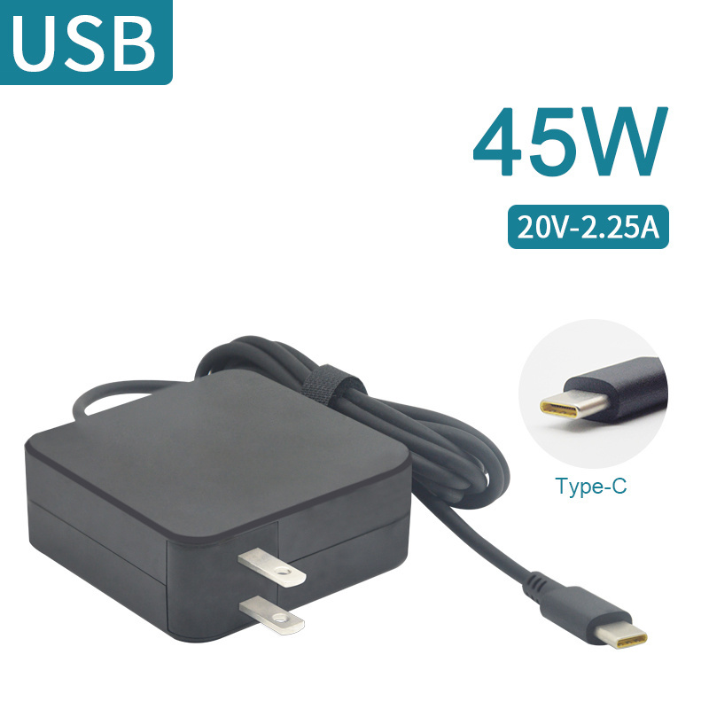 45w USB C ac dc charger 5V 2A 20V 2.25A Laptop PD Charger Type-c PD Adapter For Dell/Hp/Lenovo/huawei