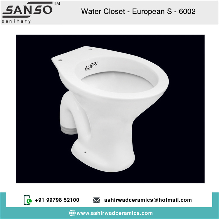 Home & Commercial Usage One-Piece Wall Mounted Water Closet Toilet at Best Competitive Price from India