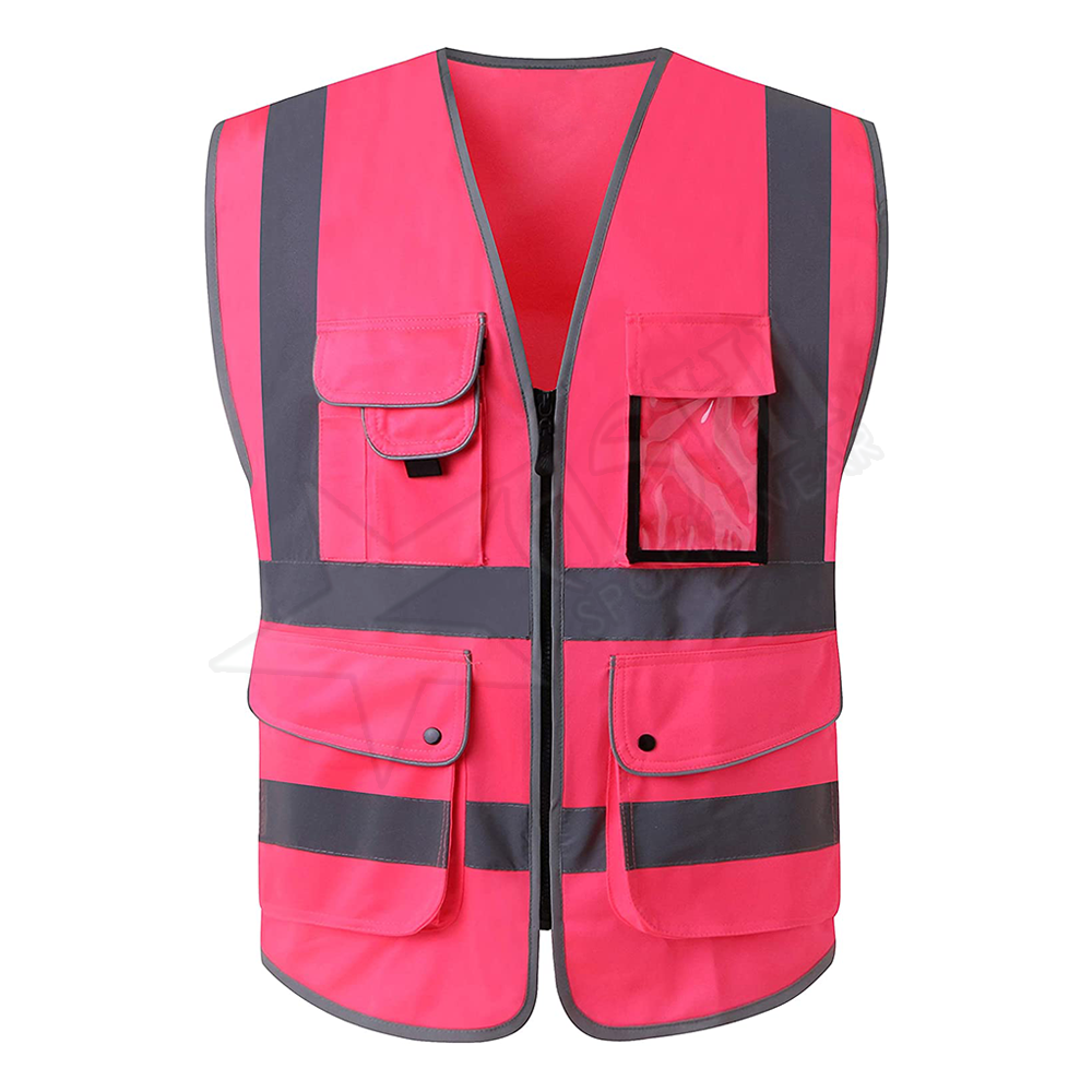 100% Polyester Safety Jacket Security Reflective Safety Vest For Men Women Mixed Color Security Reflective Safety Rain Jacket