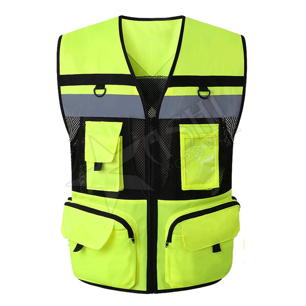 100% Polyester Safety Jacket Security Reflective Safety Vest For Men Women Mixed Color Security Reflective Safety Rain Jacket