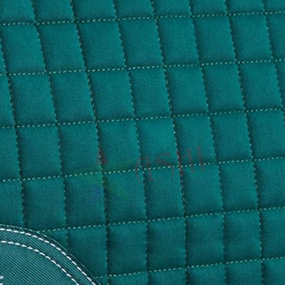 Square Pattern Cotton Comfort English Saddle Pad Horse Riding Pad Soft PU Saddle Safe Horse Soft Equestrian Seat Pad