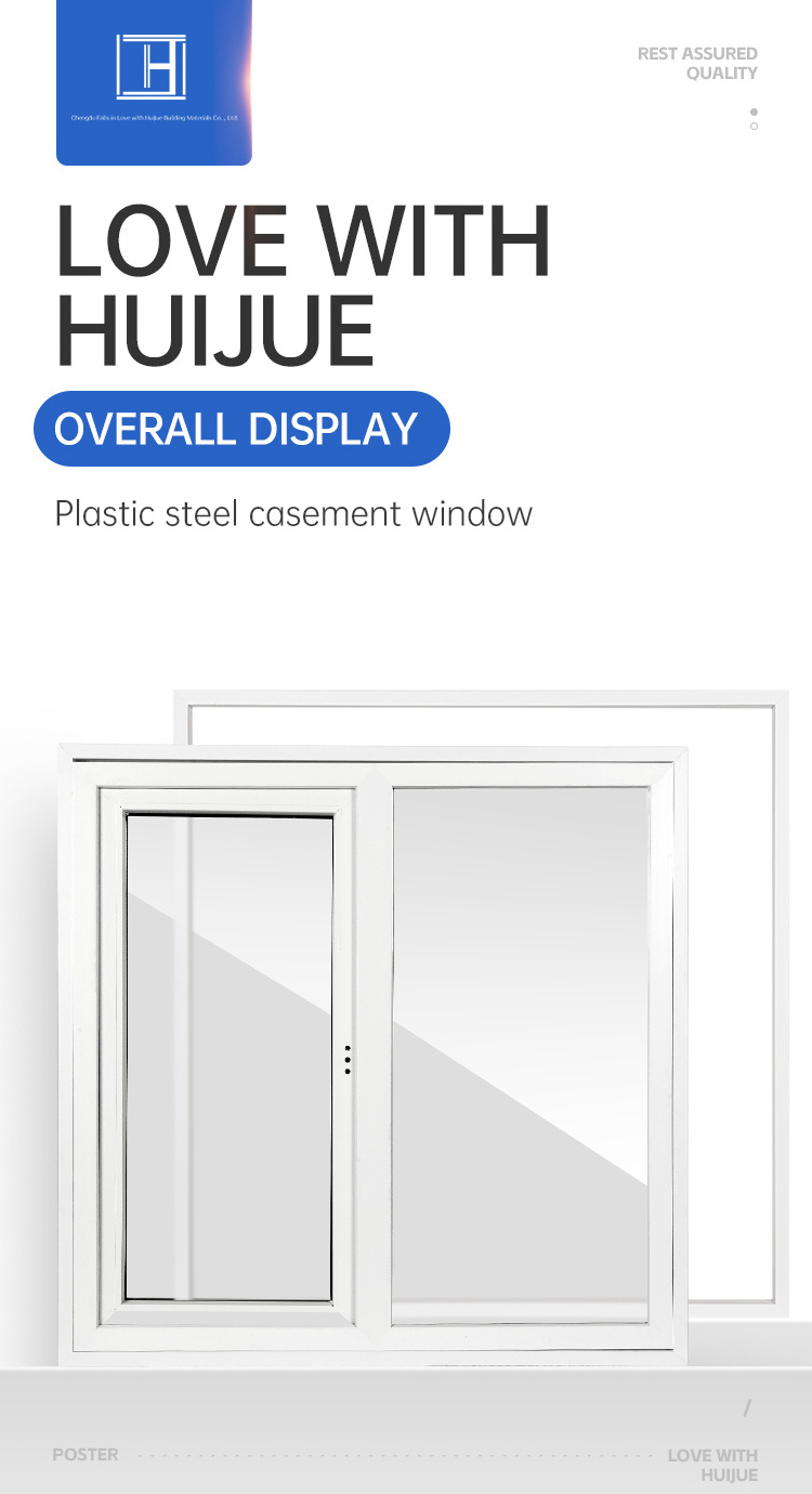 Plastic steel casement Windows New Listing Modern Style High Quality UPVC Window Sliding PVC Window