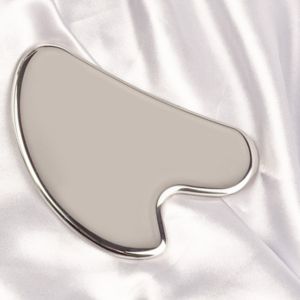 custom logo skincare tools massager products 304 stainless steel gua sha tool heart shape gua sha stainless steel