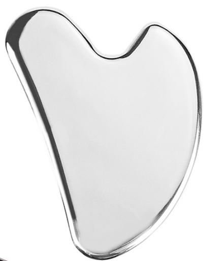 custom logo skincare tools massager products 304 stainless steel gua sha tool heart shape gua sha stainless steel