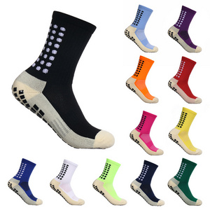 High Quality Custom Ankle Grip Football Anti Slip Medias Adult Non Slip Sports Soccer Socks for Men