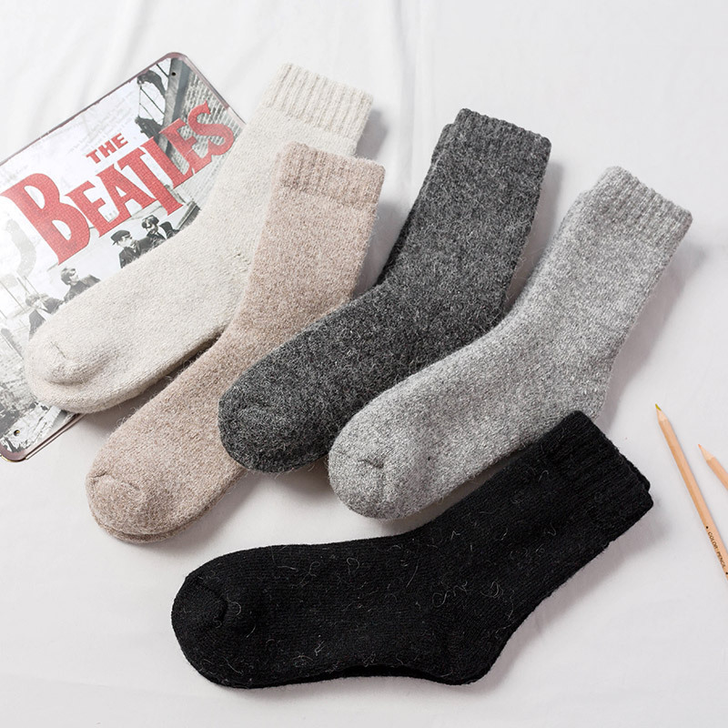 Custom Camel Wool Cashmere Bed High Slouch Sock Women Warm Winter Thick 100% Merino Wool Cashmere Slouch fashion Socks