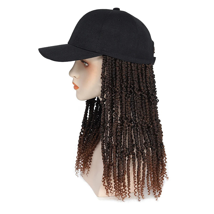 Julianna Hair Wholesale Factory Synthetic Bomb Twist Baseball Cap Wig Bomb Twist Hat Wigs