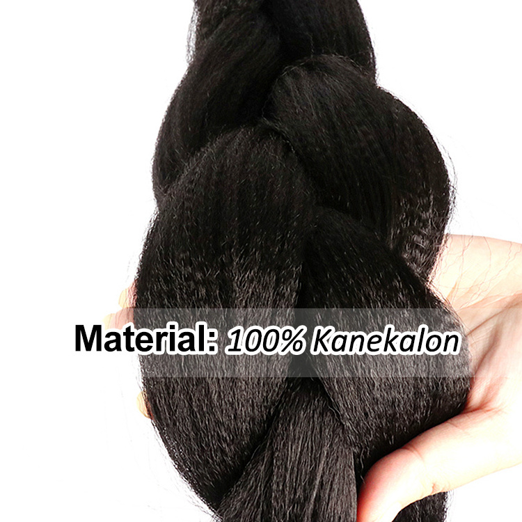 Julianna 41Inch 82 Inch 165G Hot Water Setting Flame Retardant Tangle Free Kanekalon Fiber Ultra Braid Synthetic Hair Extension