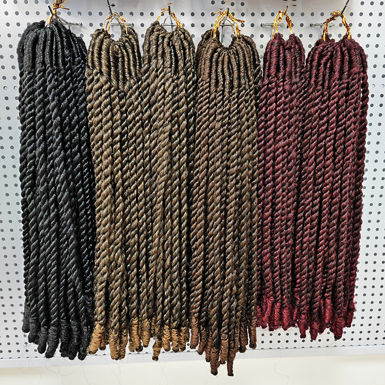 New Arrivals 10 14 18 Inches Synthetic Crochet Braiding Hair Invisible Locs Faux Locs Crochet Hair Extension