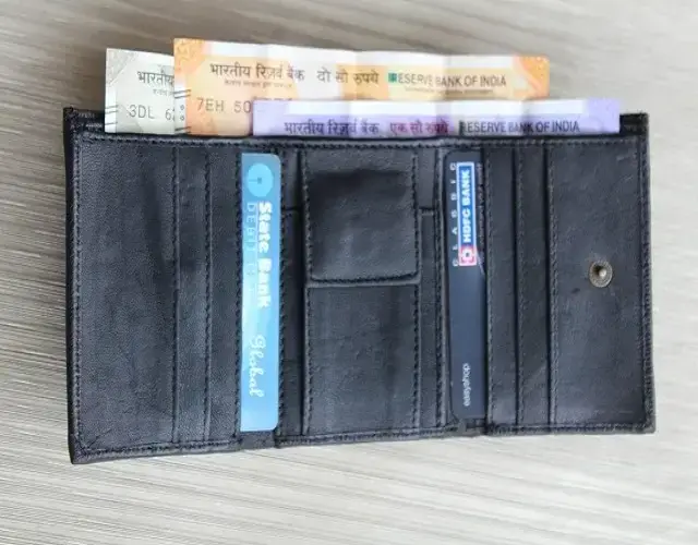 Brand Leather Handcrafted Suede Leather Men Bifold Featuring Card Compartments and Dedicated Coin Holder at Wholesale Price