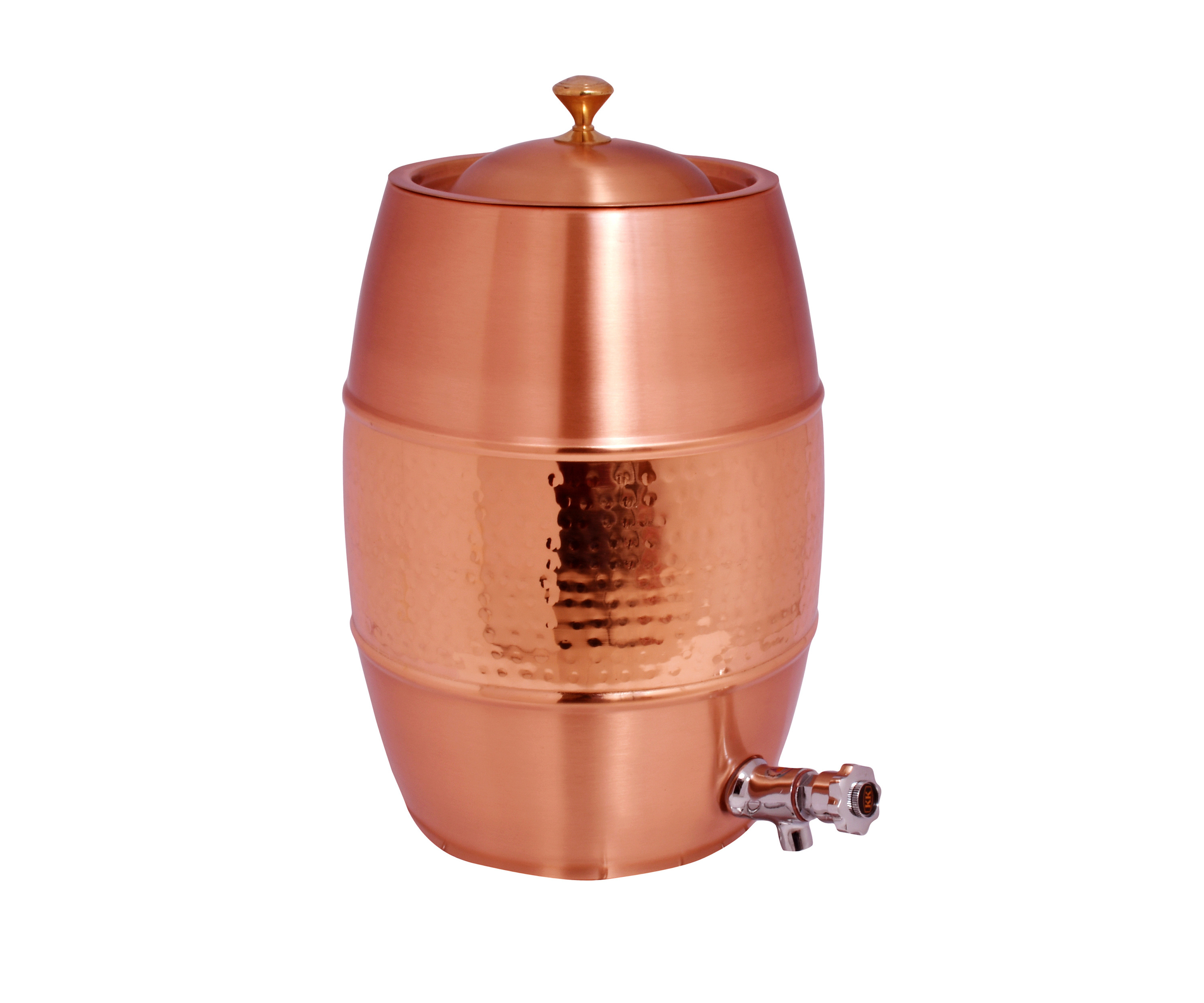 Copper Water Dispenser Pot Copper Hammered Design Storage Containers For Sell Capacity 4 litter Good For Health