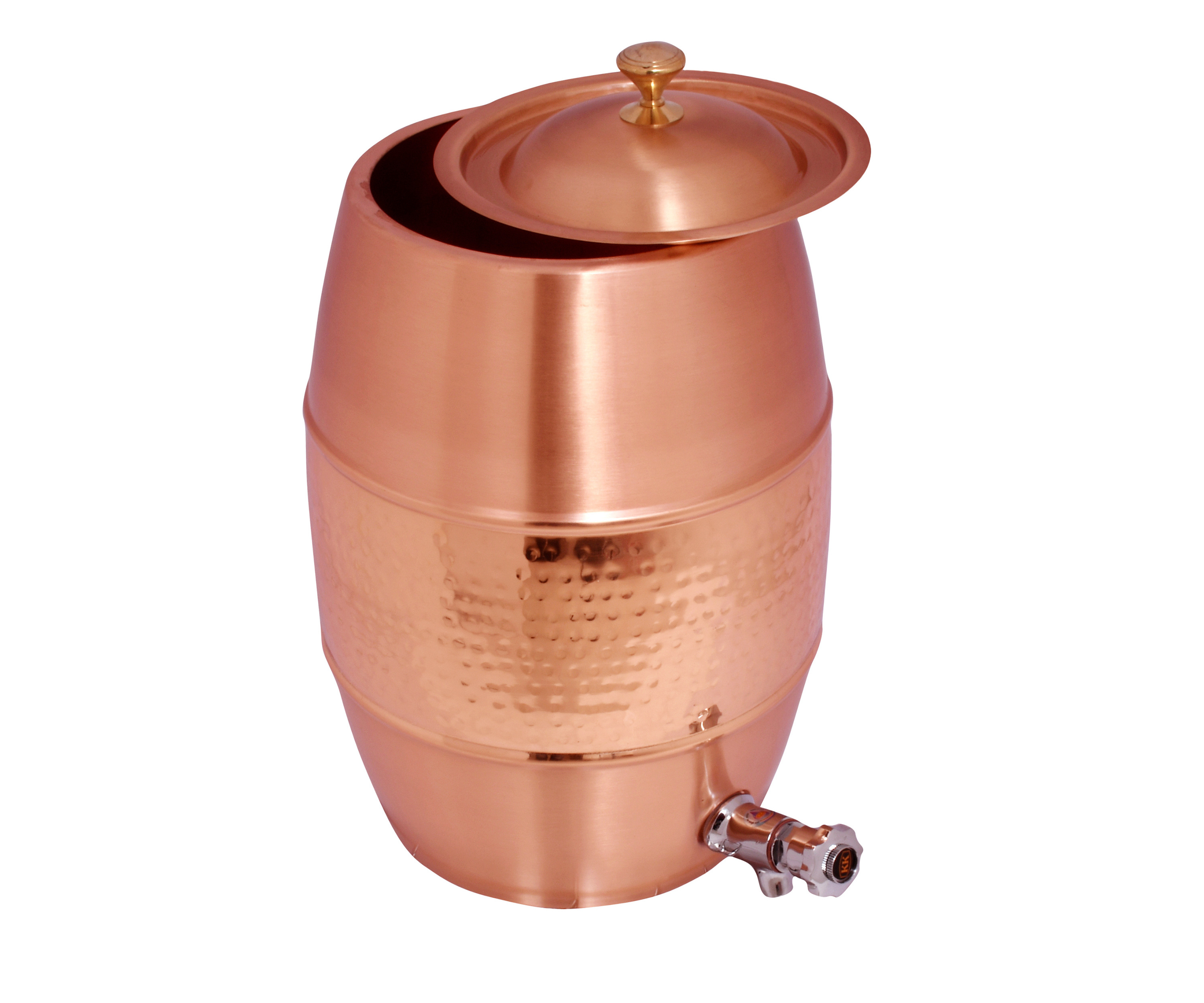 Copper Water Dispenser Pot Copper Hammered Design Storage Containers For Sell Capacity 4 litter Good For Health