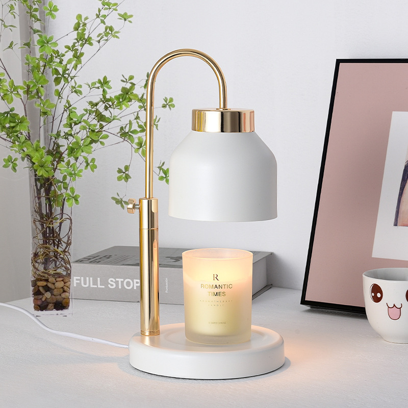 wholesale luxury home decor flameless metal electric candle warmer lamp with timer