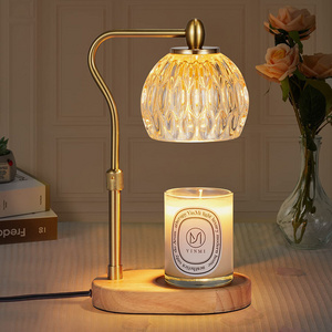 Dimmable Candle Warmer Lamp 2H/4H/8H Timer, Adjustable Height Wax Melter Lamps for Home Decor, Glass Candle Warmer Gifts