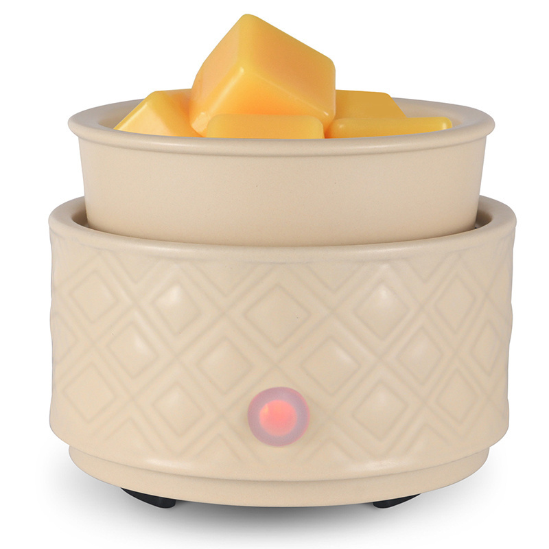 Wax Melt Warmer, Ceramic Candle Melter Melting Wax 3-in-1 Oil Burner Electric Fits Yankee Large Jar, Scented Candle Holder