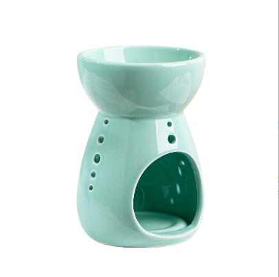 Mint Green Serenity Ceramic Melt Burner Oil Melt Tarts Warmer Tea Light